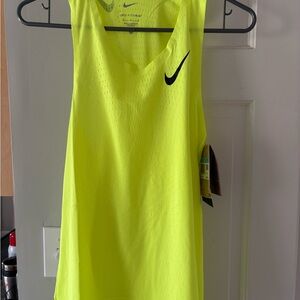 Nike Aeroswift Neon Yellow Dri-FIT Singlet running